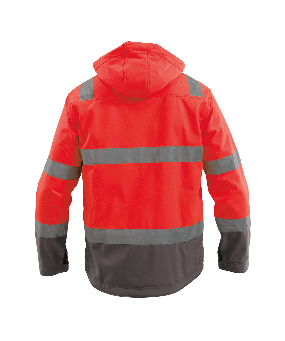 DASSY® Malaga Warnschutz softshell-Jacke neonrot/zementgrau