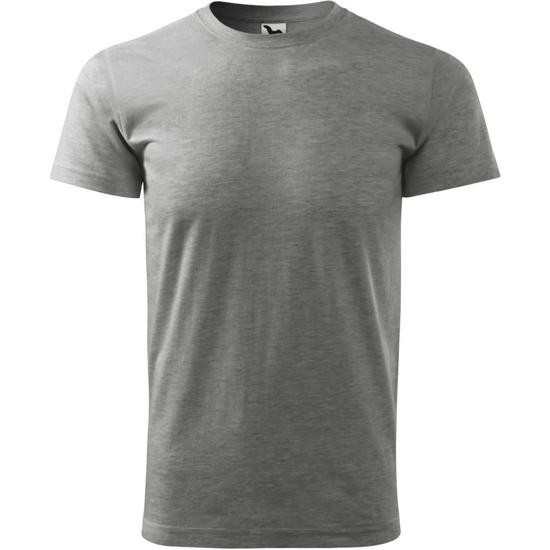 Malfini T-Shirt Basic Baumwolle dunkelgrau melliert