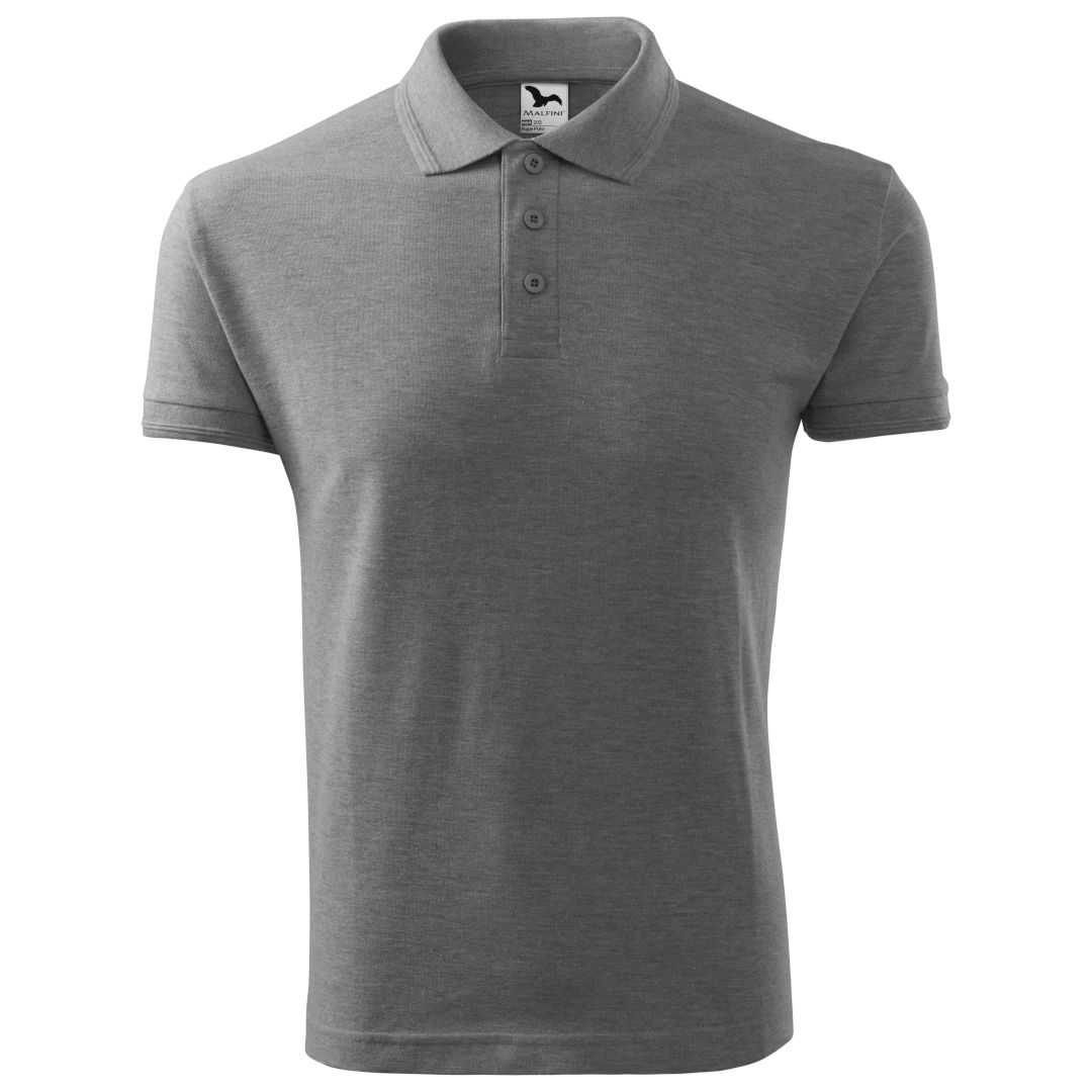 Malfini Polo Shirt 203 Polohemd Herren dunkelgrau melliert
