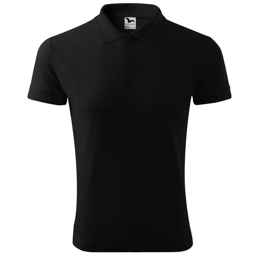 Malfini Polo Shirt 203 Polohemd Herren schwarz