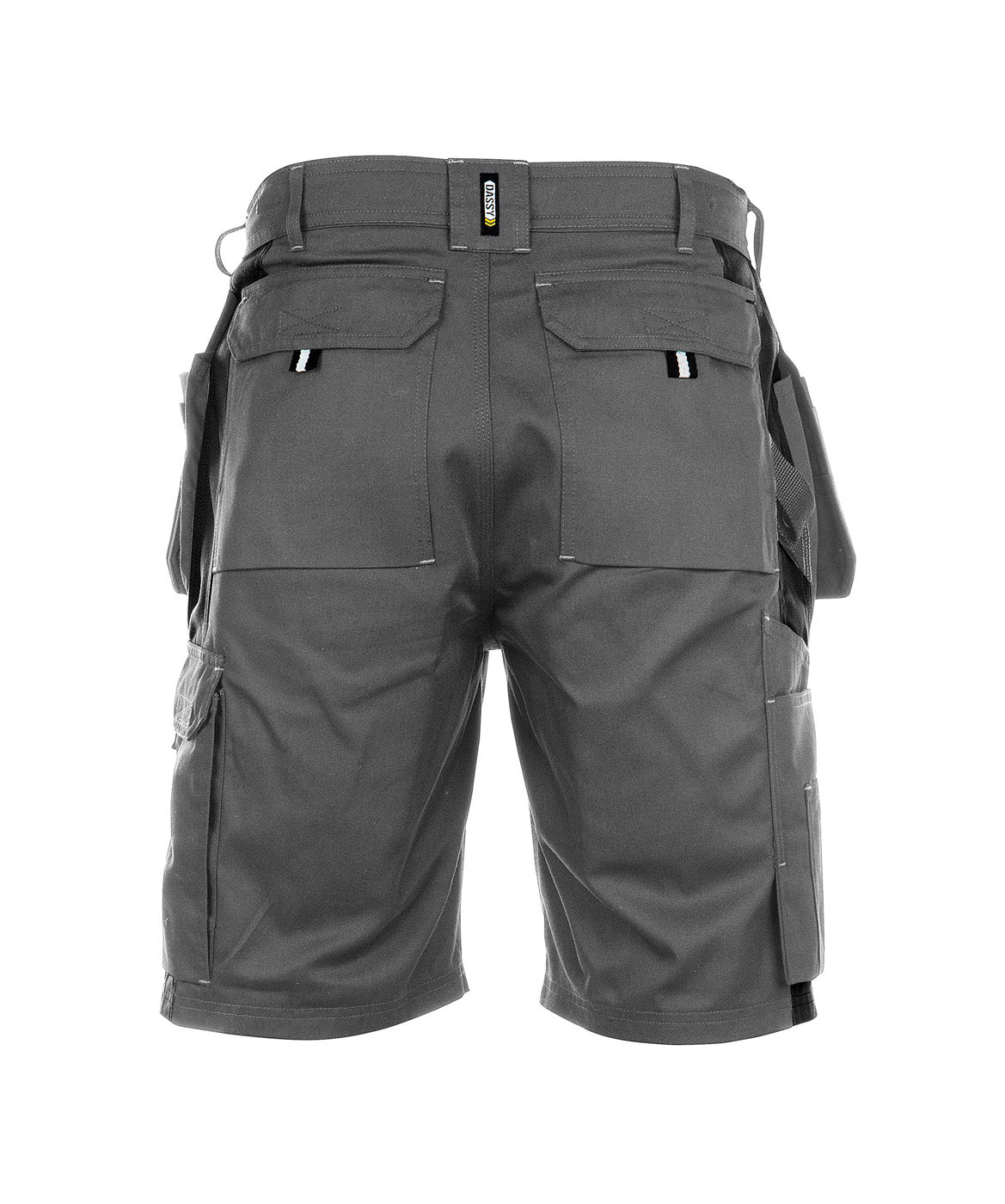 DASSY® Monza Zweifarbige Multitaschen-Short zementgrau/schwarz