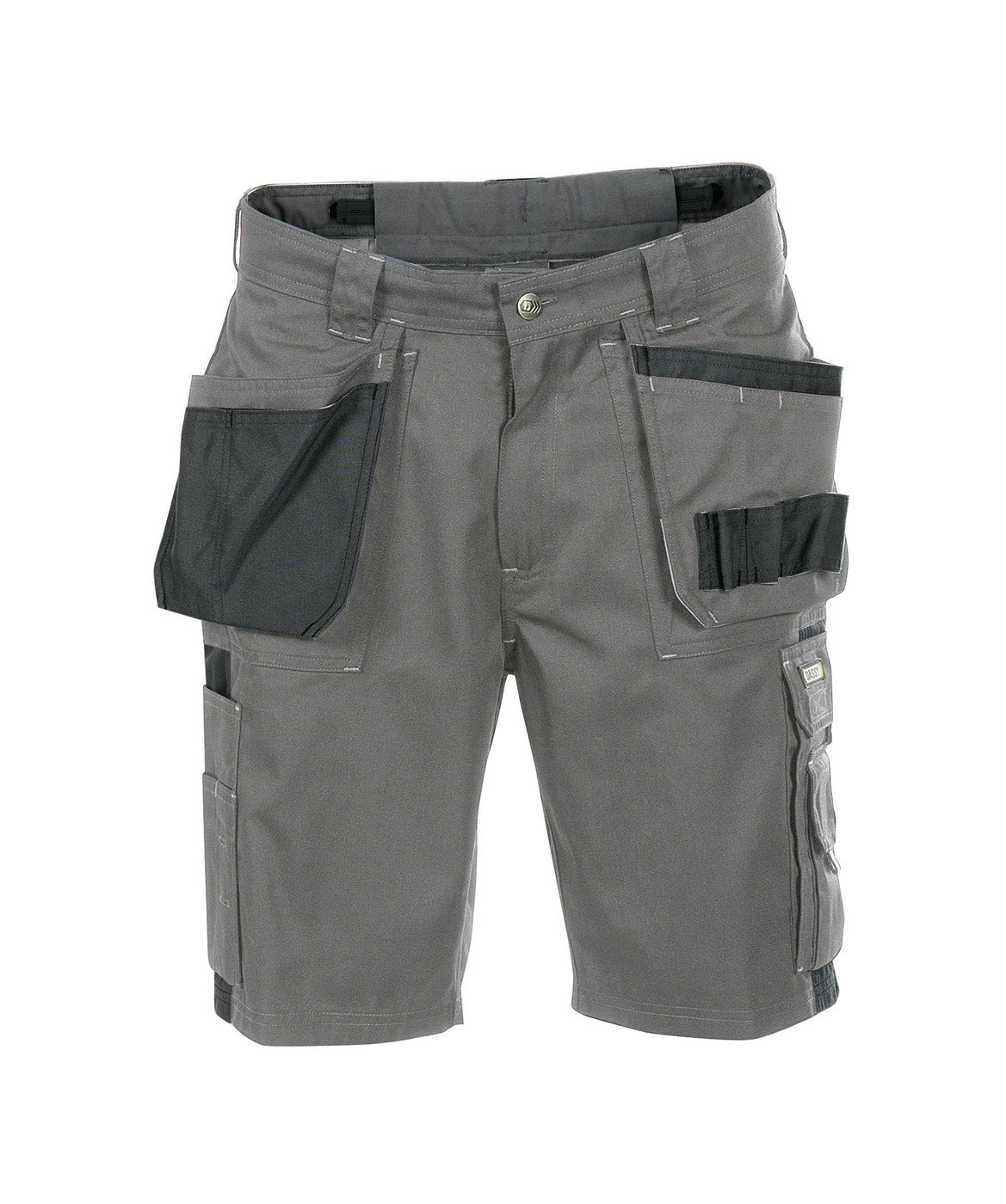 DASSY® Monza Zweifarbige Multitaschen-Short zementgrau/schwarz