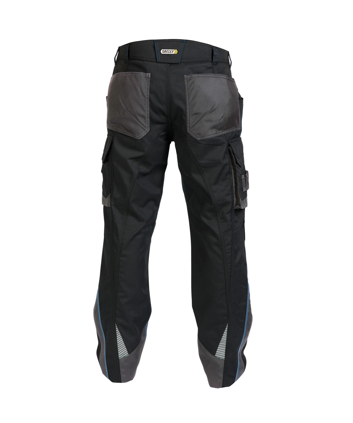 DASSY® Nova Bundhose mit Kniepolstertaschen schwarz/anthrazitgrau