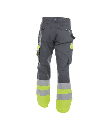 DASSY® Omaha Warnschutz Bundhose zementgrau/neongelb