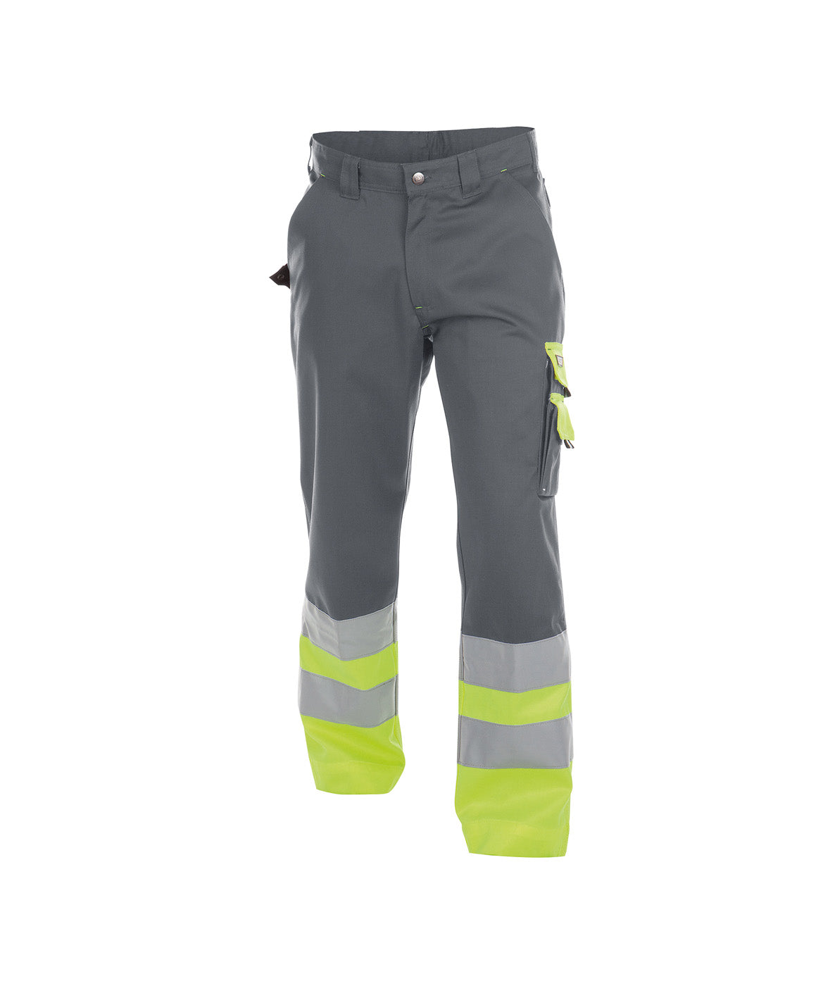 DASSY® Omaha Warnschutz Bundhose zementgrau/neongelb
