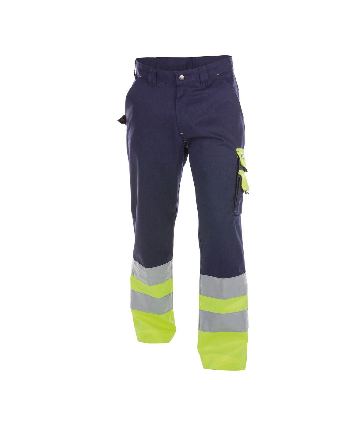 DASSY® Omaha Warnschutz Bundhose dunkelblau/neongelb