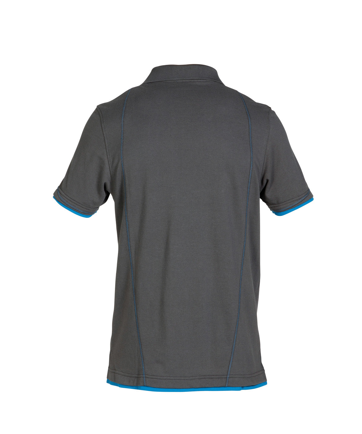 DASSY® Orbital Poloshirt anthrazitgrau/azurblau