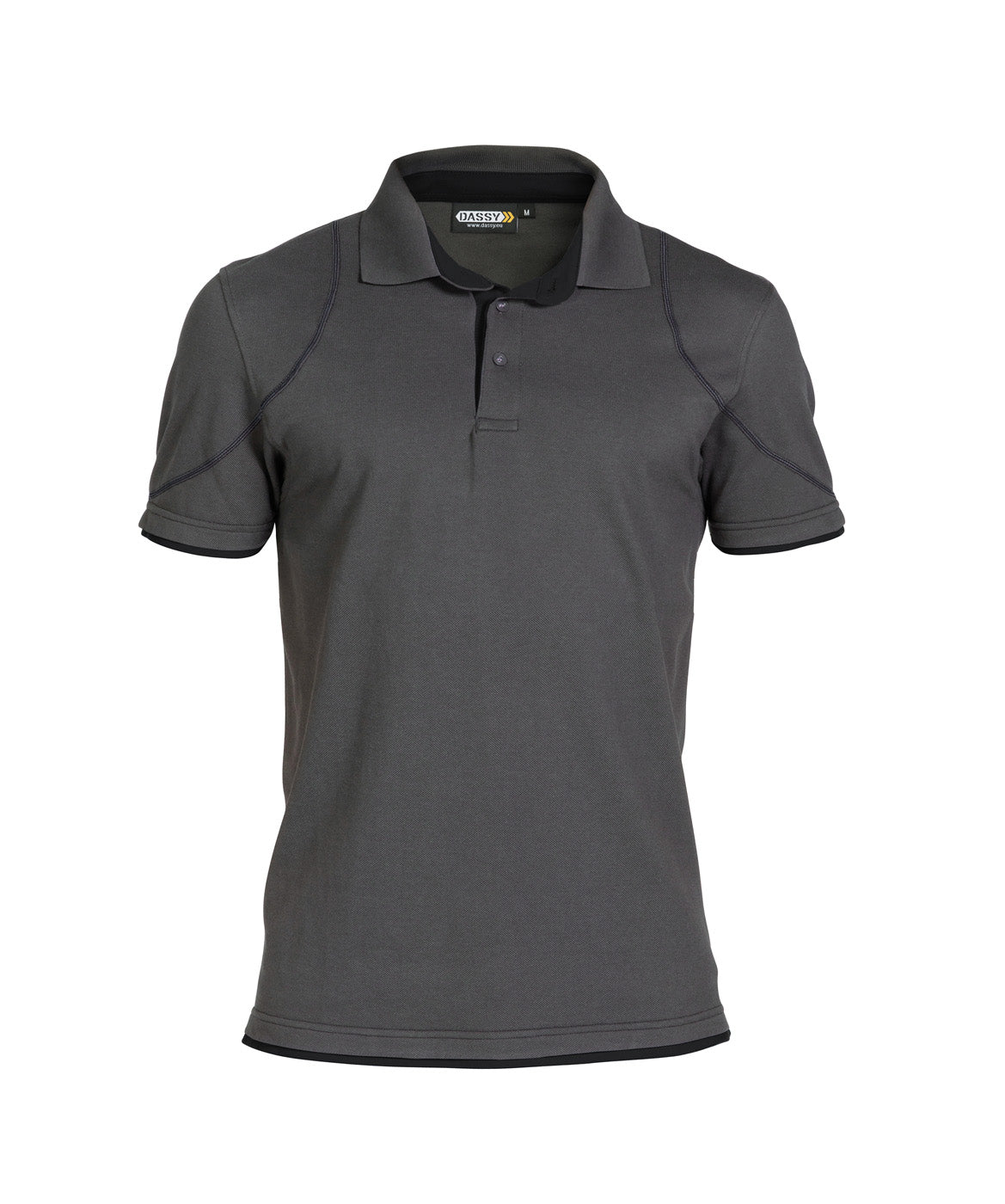 DASSY® Orbital Poloshirt anthrazitgrau/schwarz