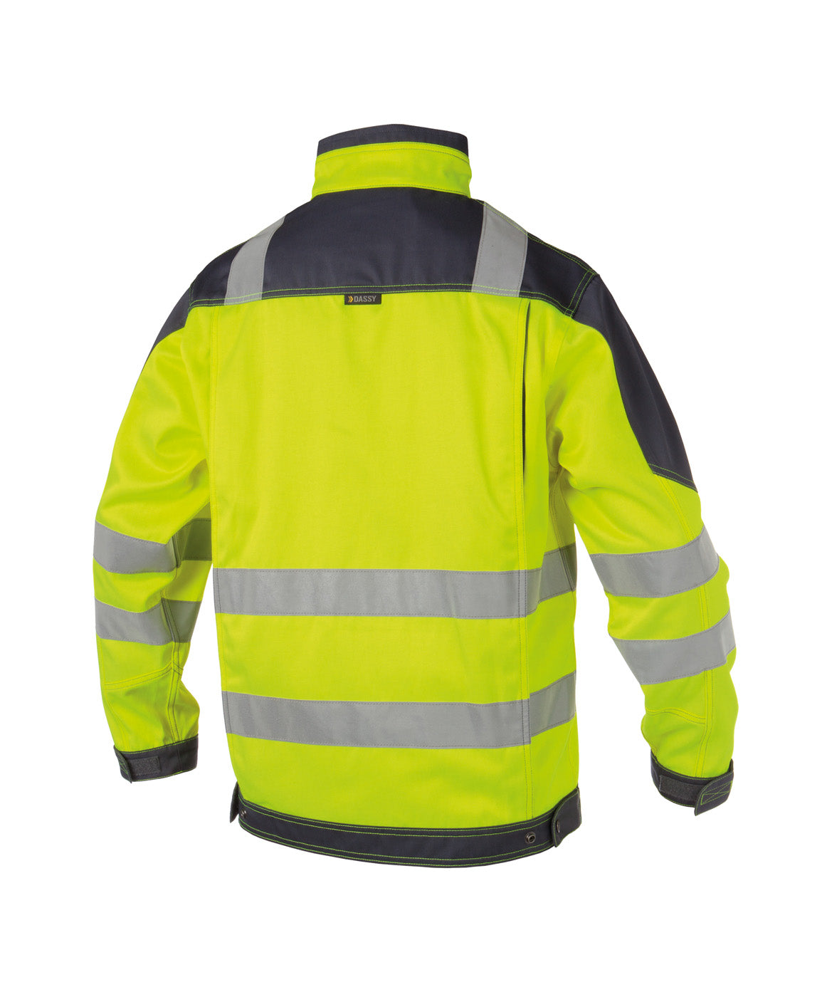 DASSY® Orlando Warnschutz Arbeitsjacke neongelb/zementgrau