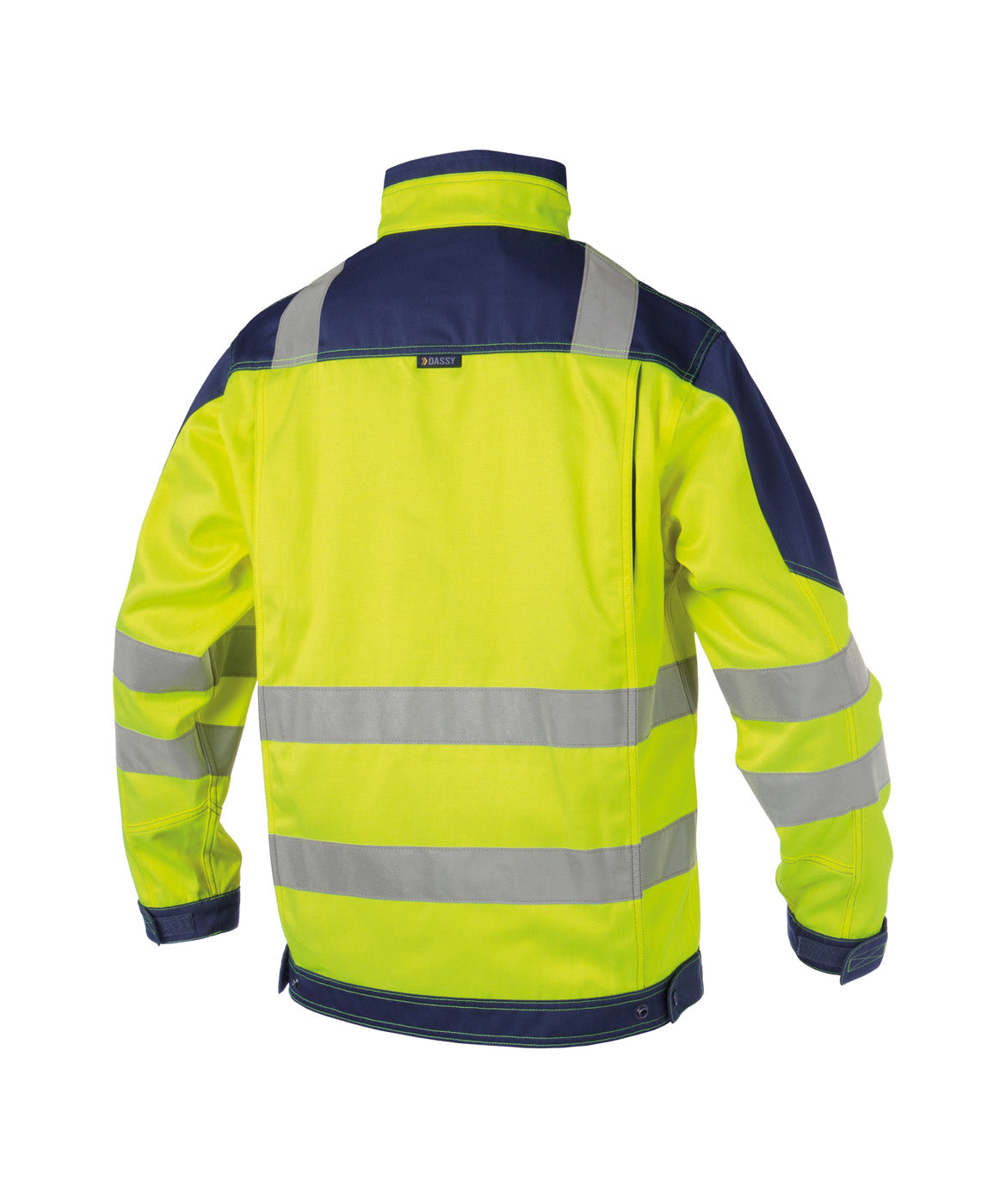 DASSY® Orlando Warnschutz Arbeitsjacke neongelb/dunkelblau