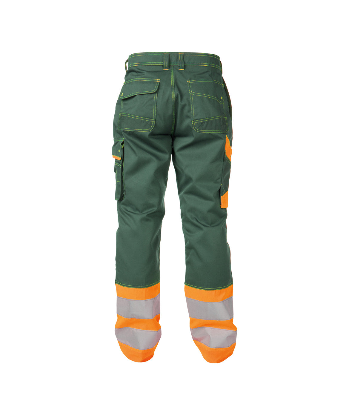 DASSY® Phoenix Warnschutz Bundhose flaschengrün/neonorange