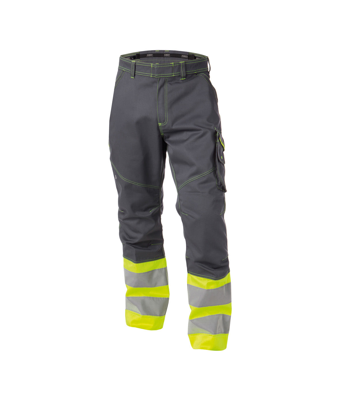 DASSY® Phoenix Warnschutz Bundhose zementgrau/neongelb