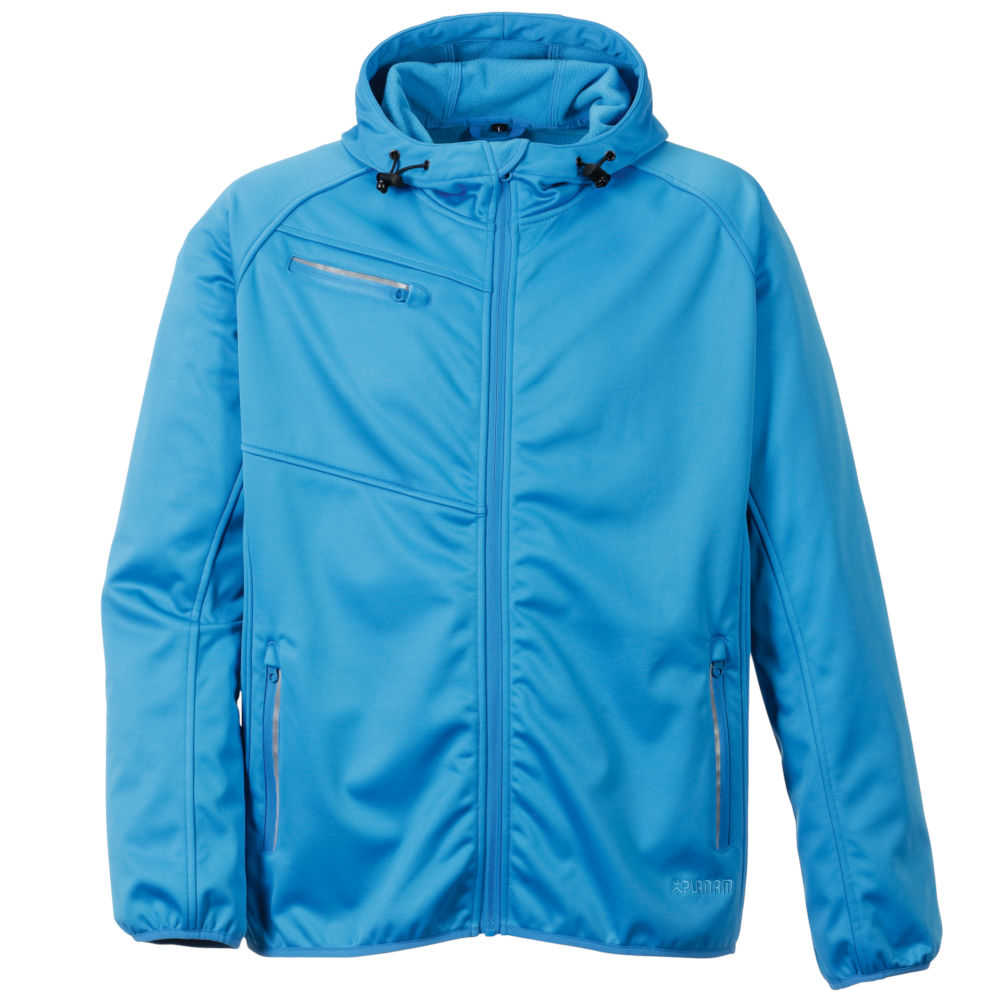 Planam Softshell Jacke Fog blau