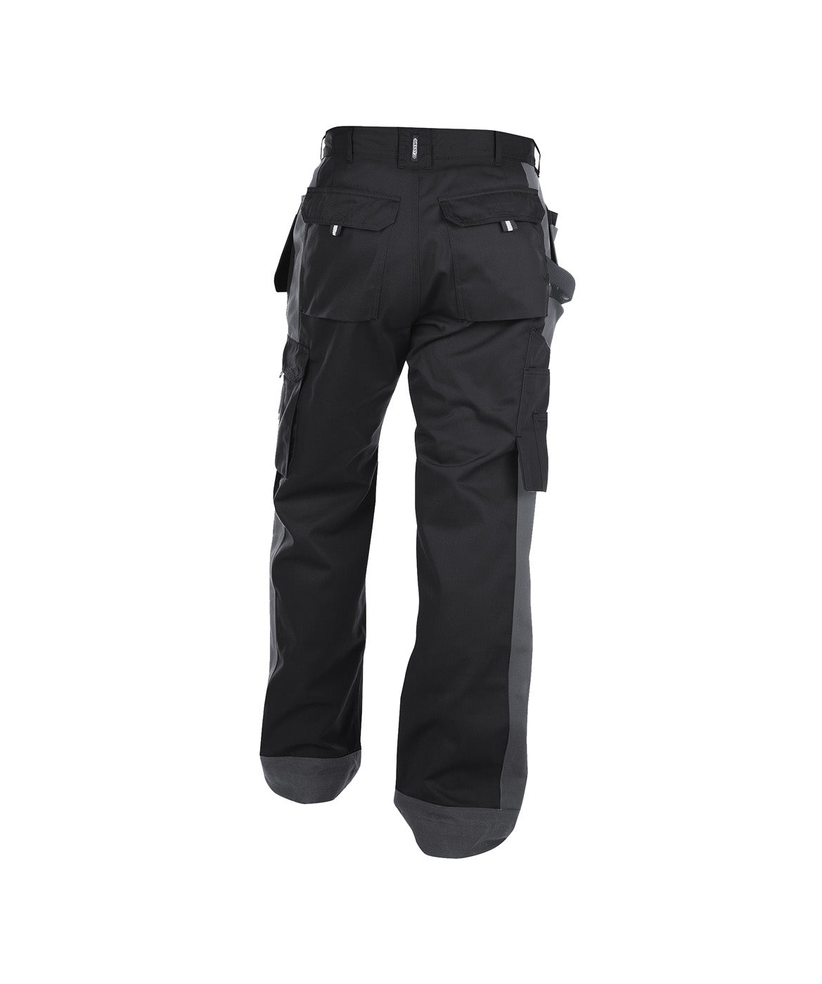 DASSY® Seattle Zweifarbige Multitaschen-Bundhose mit Kniepolstertaschen schwarz/zementgrau