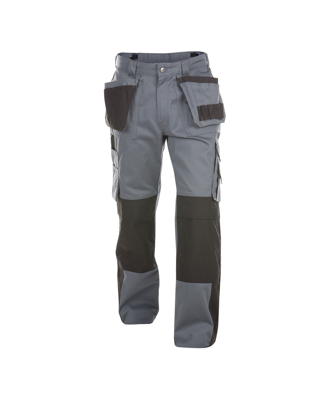 DASSY® Seattle Zweifarbige Multitaschen-Bundhose mit Kniepolstertaschen zementgrau/schwarz