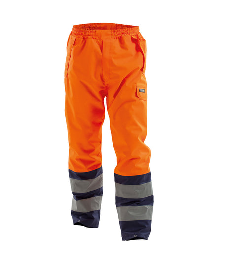 DASSY® Sola Warnschutz Regen- Bundhose neonorange/dunkelblau