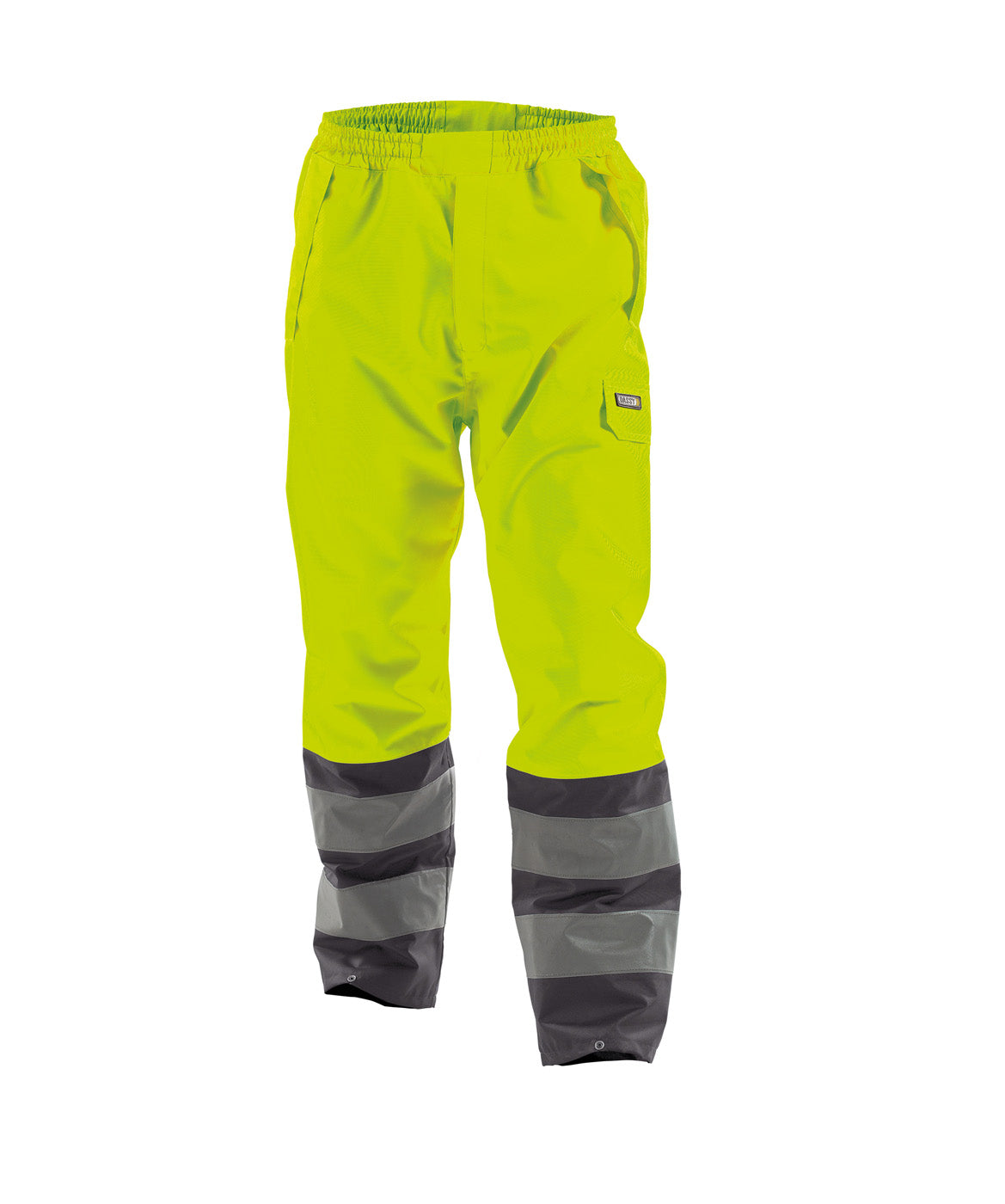 DASSY® Sola Warnschutz Regen- Bundhose neongelb/zementgrau