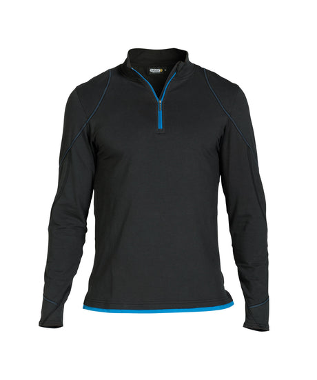 DASSY® Sonic T-shirt mit langen Ärmeln schwarz/azurblau