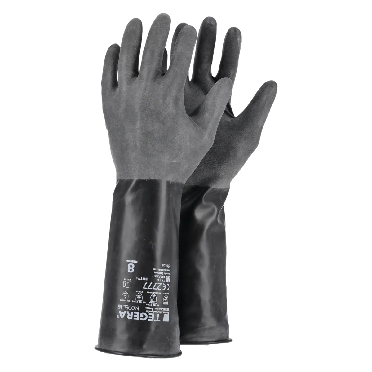 TEGERA Chemforce 16 Butyl-Chemikalienschutzhandschuhe schwarz