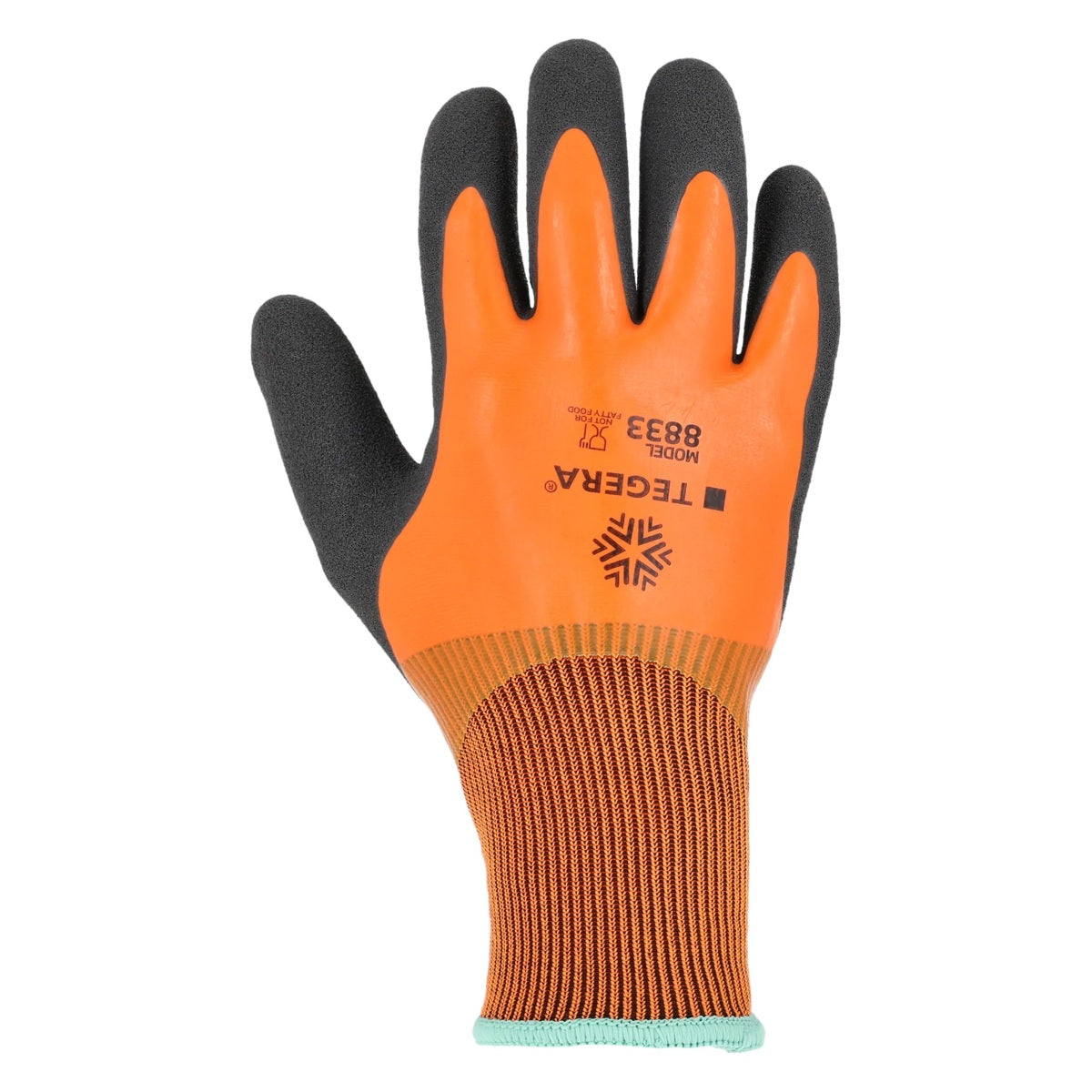 Tegera 8833 Winterhandschuh – orangefarbener Handrücken