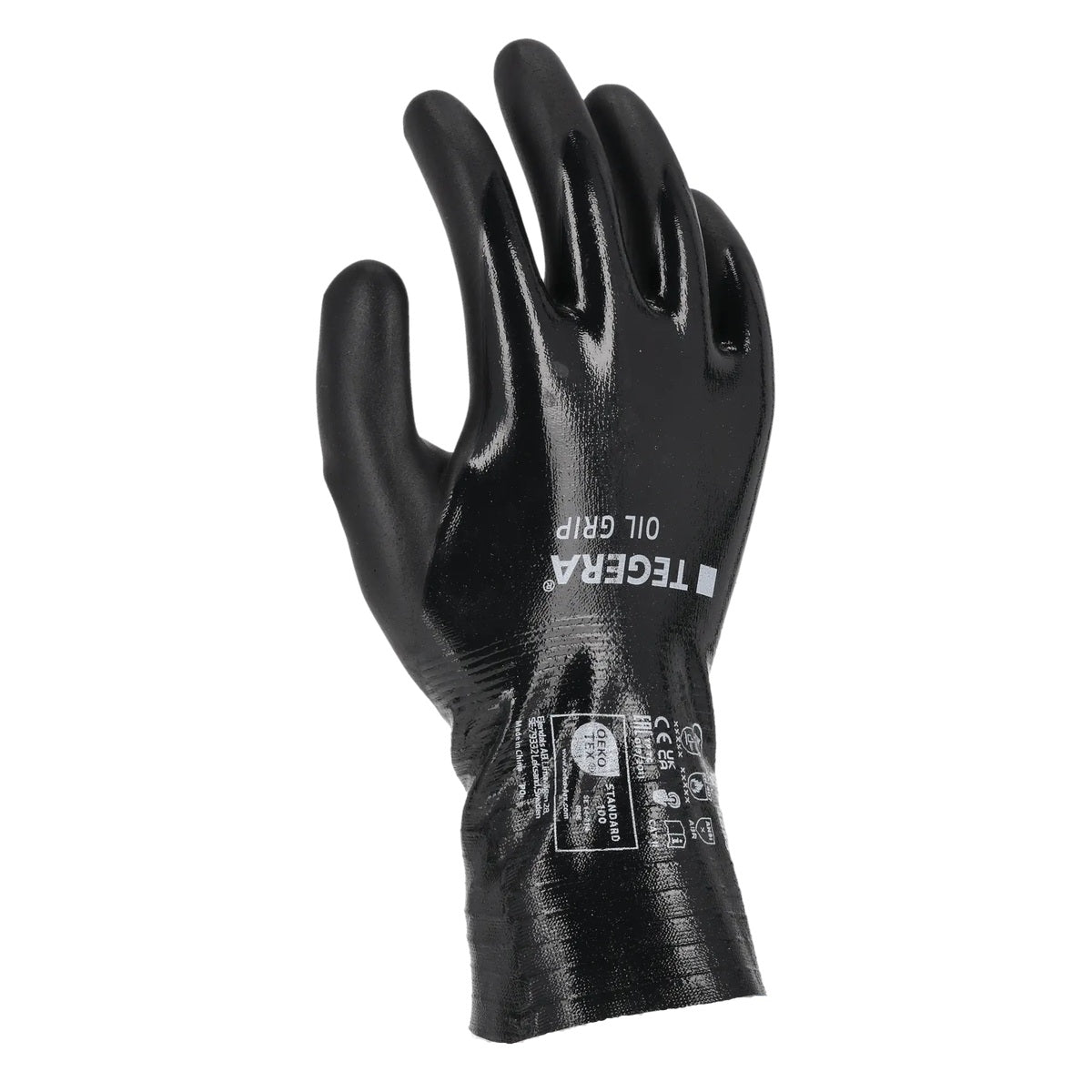 TEGERA 8853 Oil Grip – Rückansicht mit langer Stulpe