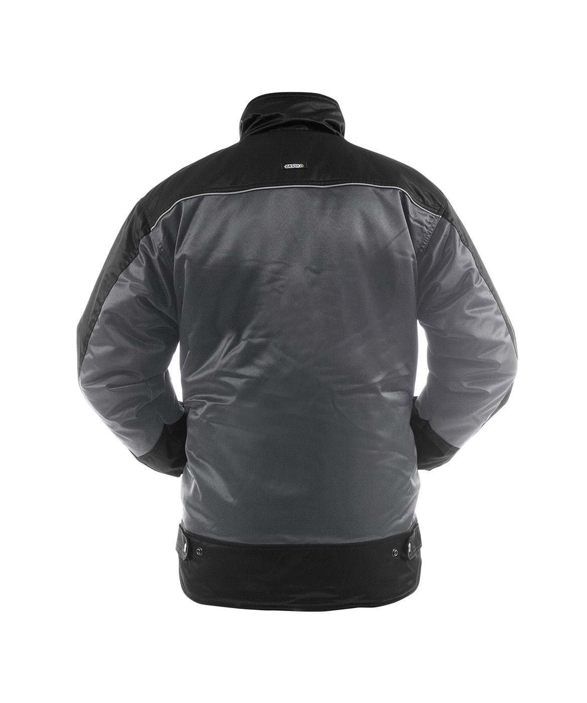 DASSY® Tignes Zweifarbige Beaver Winterjacke zementgrau/schwarz