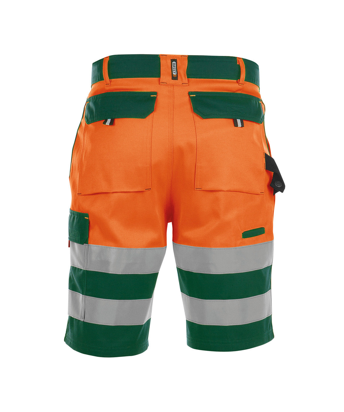 DASSY® Venna Warnschutz Arbeitsshort flaschengrün/neonorange
