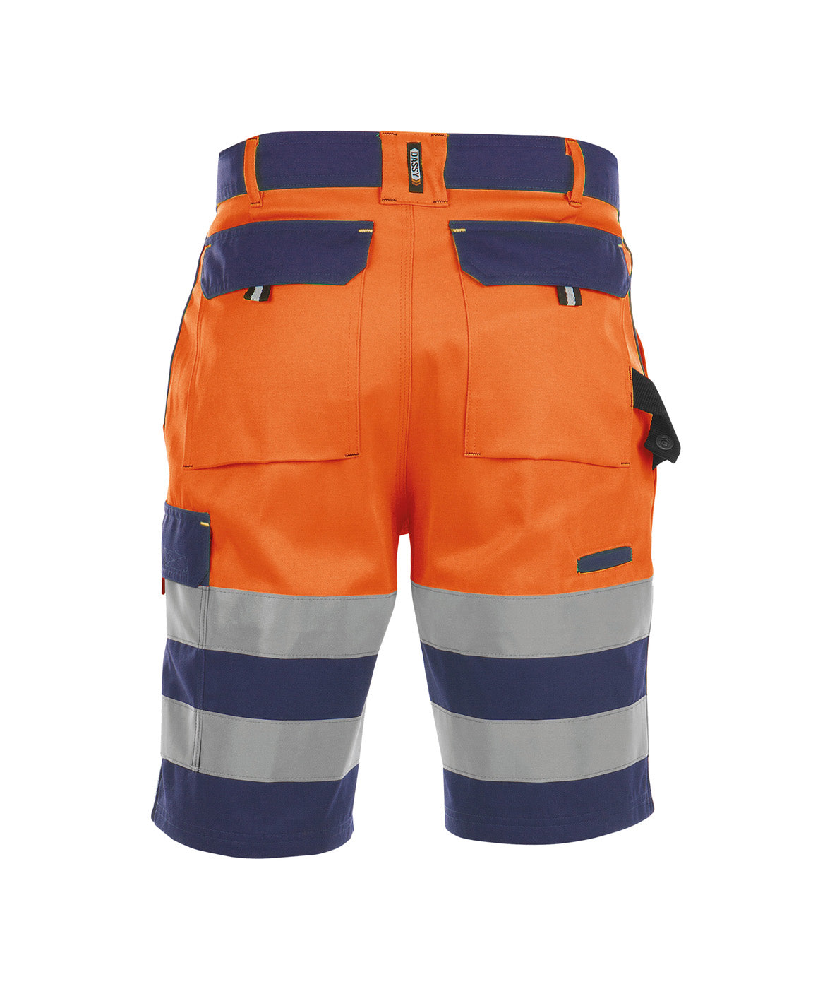DASSY® Venna Warnschutz Arbeitsshort dunkelblau/neonorange