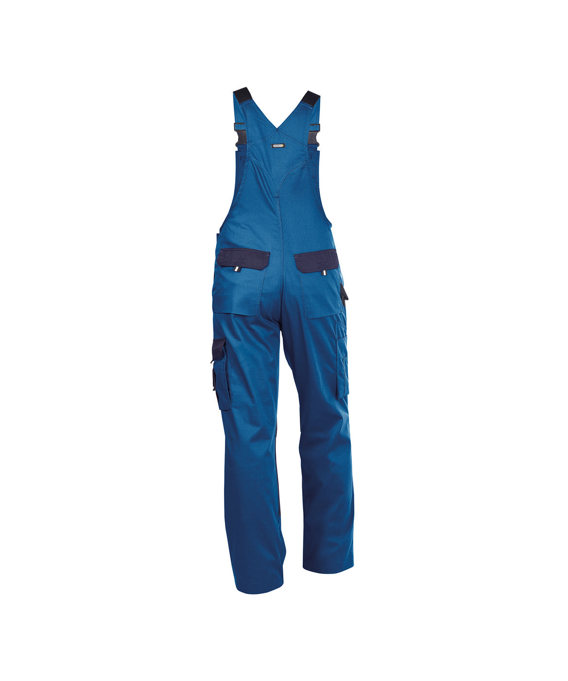 DASSY® Versailles Zweifarbige Latzhose mit Kniepolstertaschen kornblau/dunkelblau