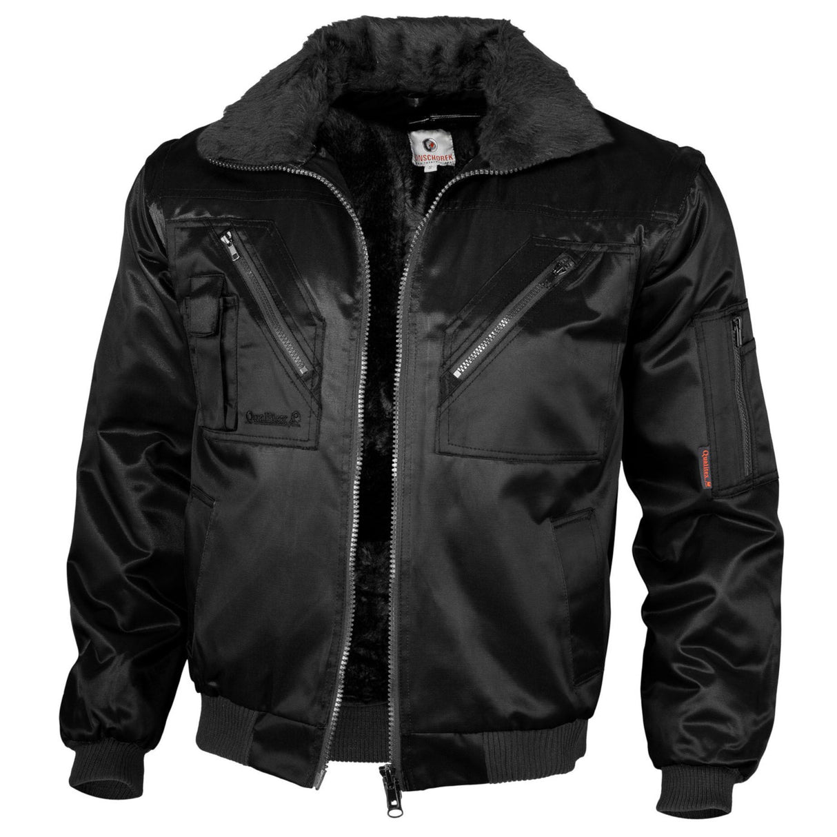 Warme Arbeitsjacke schwarz
