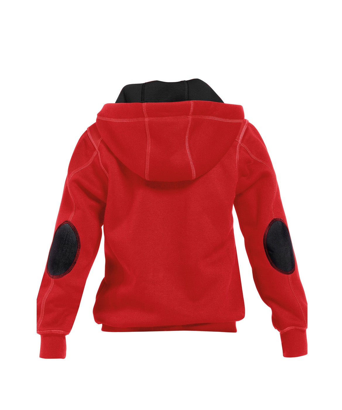 DASSY® Watson Kids Kapuzensweatshirt mit langem Reißverschluss rot/schwarz