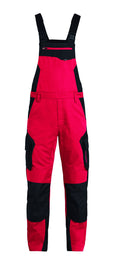 FHB PASCAL Latzhose rot/schwarz