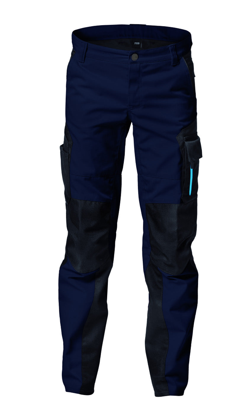 FHB HUGO Arbeitshose Kinder  marine/schwarz