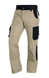 FHB BRUNO Arbeitshose beige/schwarz