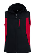 FHB JUSTUS Softshellweste rot/schwarz