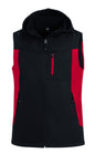 FHB JUSTUS Softshellweste rot/schwarz