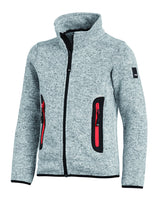 FHB MATS Strick-Fleece-Jacke Kinder  grau