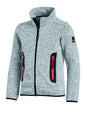 FHB MATS Strick-Fleece-Jacke Kinder  grau