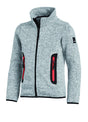 FHB MATS Strick-Fleece-Jacke Kinder  grau