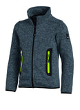 FHB MATS Strick-Fleece-Jacke Kinder  anthrazit