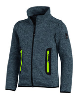 FHB MATS Strick-Fleece-Jacke Kinder  anthrazit
