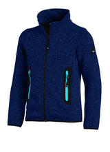 FHB MATS Strick-Fleece-Jacke Kinder  marine