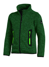 FHB MATS Strick-Fleece-Jacke Kinder  grün