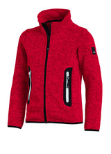 FHB MATS Strick-Fleece-Jacke Kinder  rot