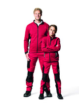FHB MATS Strick-Fleece-Jacke Kinder  rot