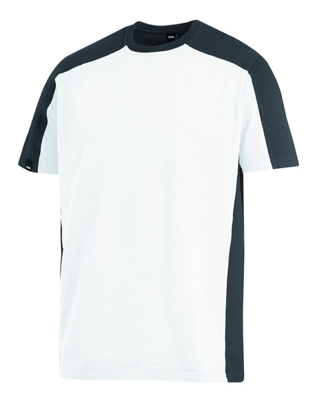 FHB MARC T-Shirt zweifarbig weiß/anthrazit