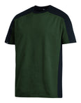 FHB MARC T-Shirt zweifarbig oliv/schwarz