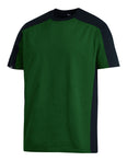 FHB MARC T-Shirt zweifarbig grün/schwarz