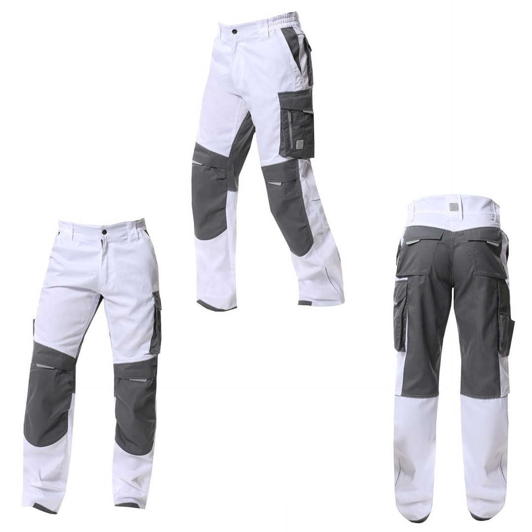 Malerhose weiß-grau Herren