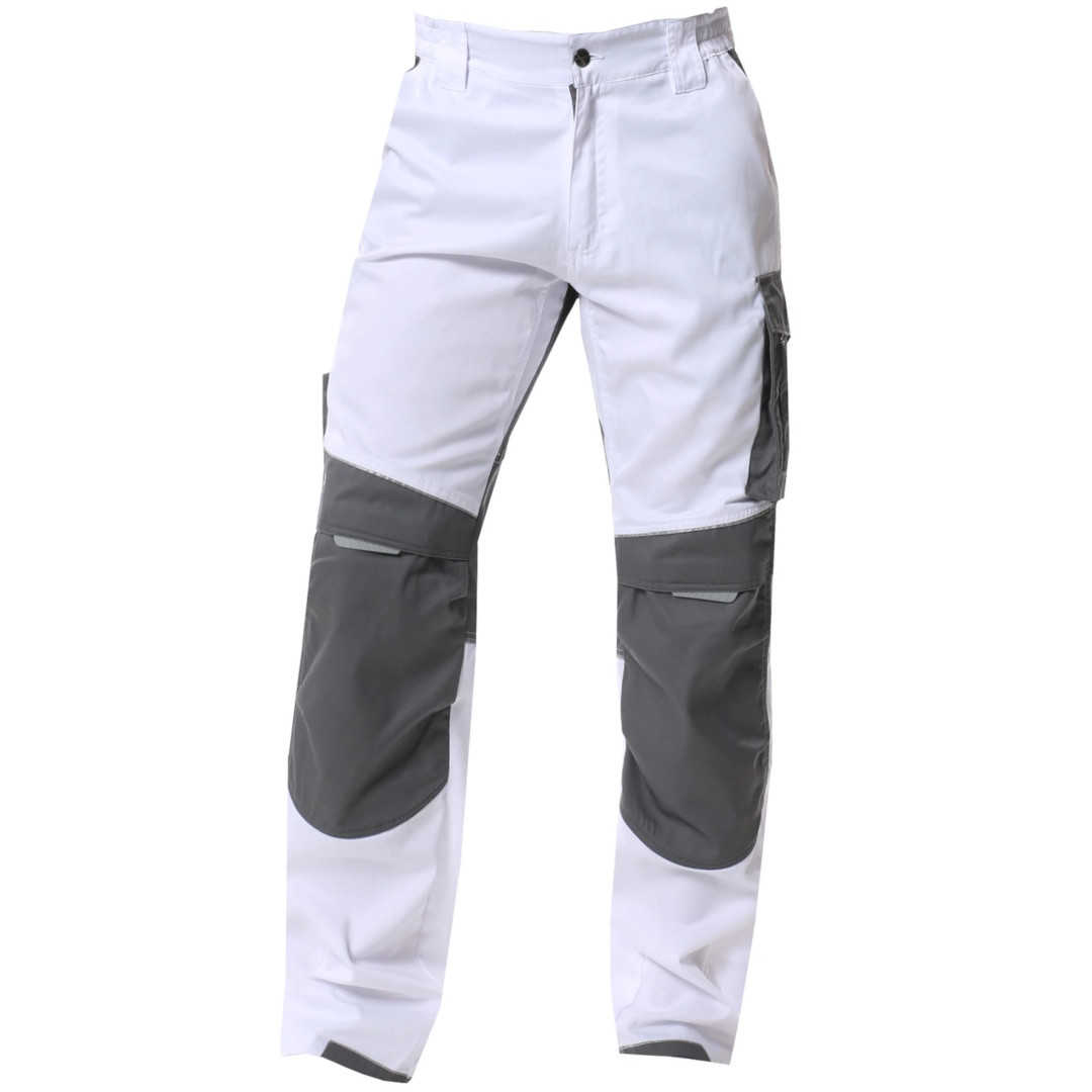 Malerhose weiß-grau Herren